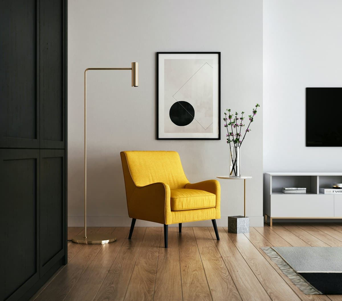 Soft natural interior with warm wood tones